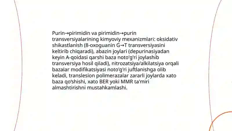Purin va pirimidin asoslari almashinuvi 4