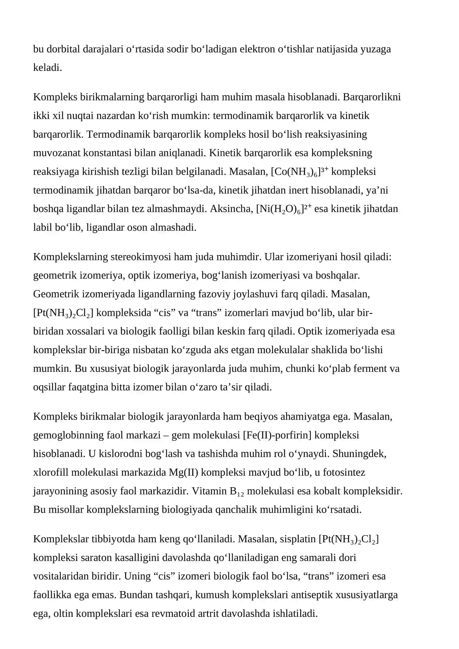 Kompleks birikmalar 4
