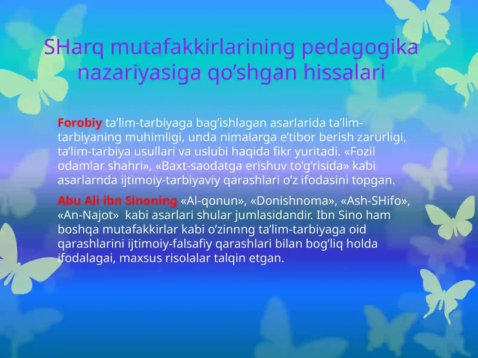 MА’RIFIY FIKRLАR TАRАQQIYOTI TАRIХI 4