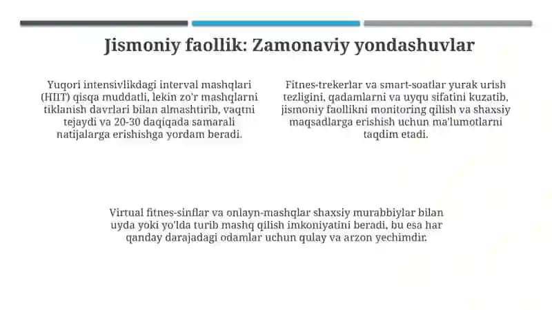 Sogʻlom turmush tarziga zamonaviy yondashuvlar 4