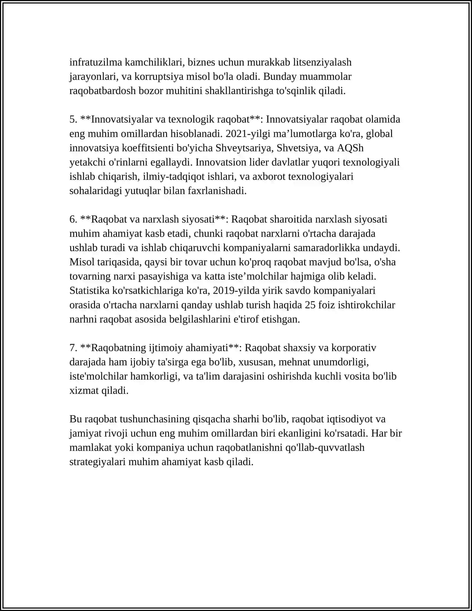 RAQOBAT VA MONOPOLIYA 4