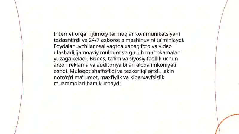 Ta'lim sohasida internetning roli va onlayn ta'lim 4