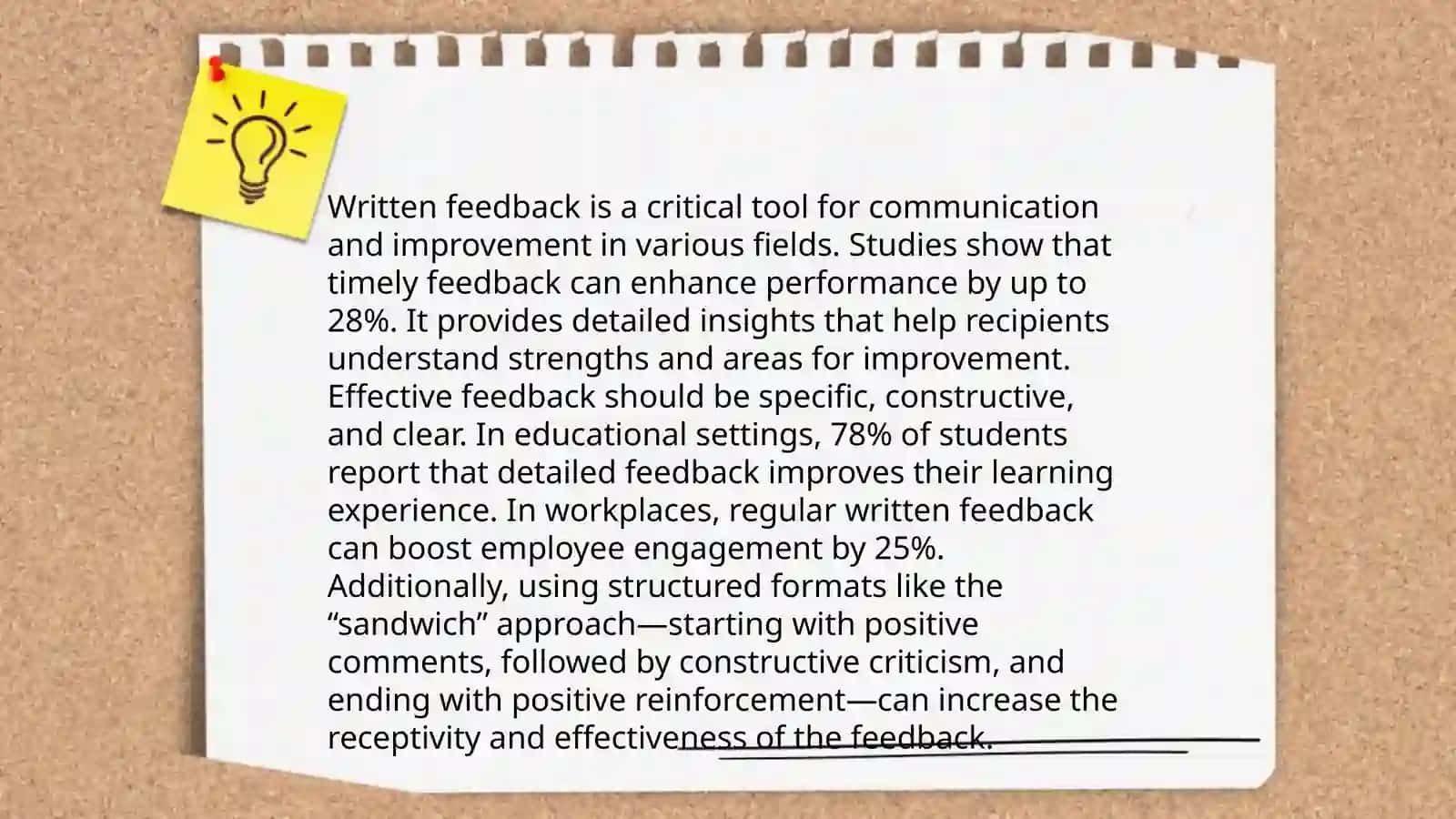 Types of feedback 4