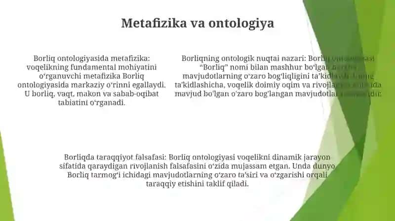 Borliq Ontologiya Va Rivojlanish Falsafasi 4