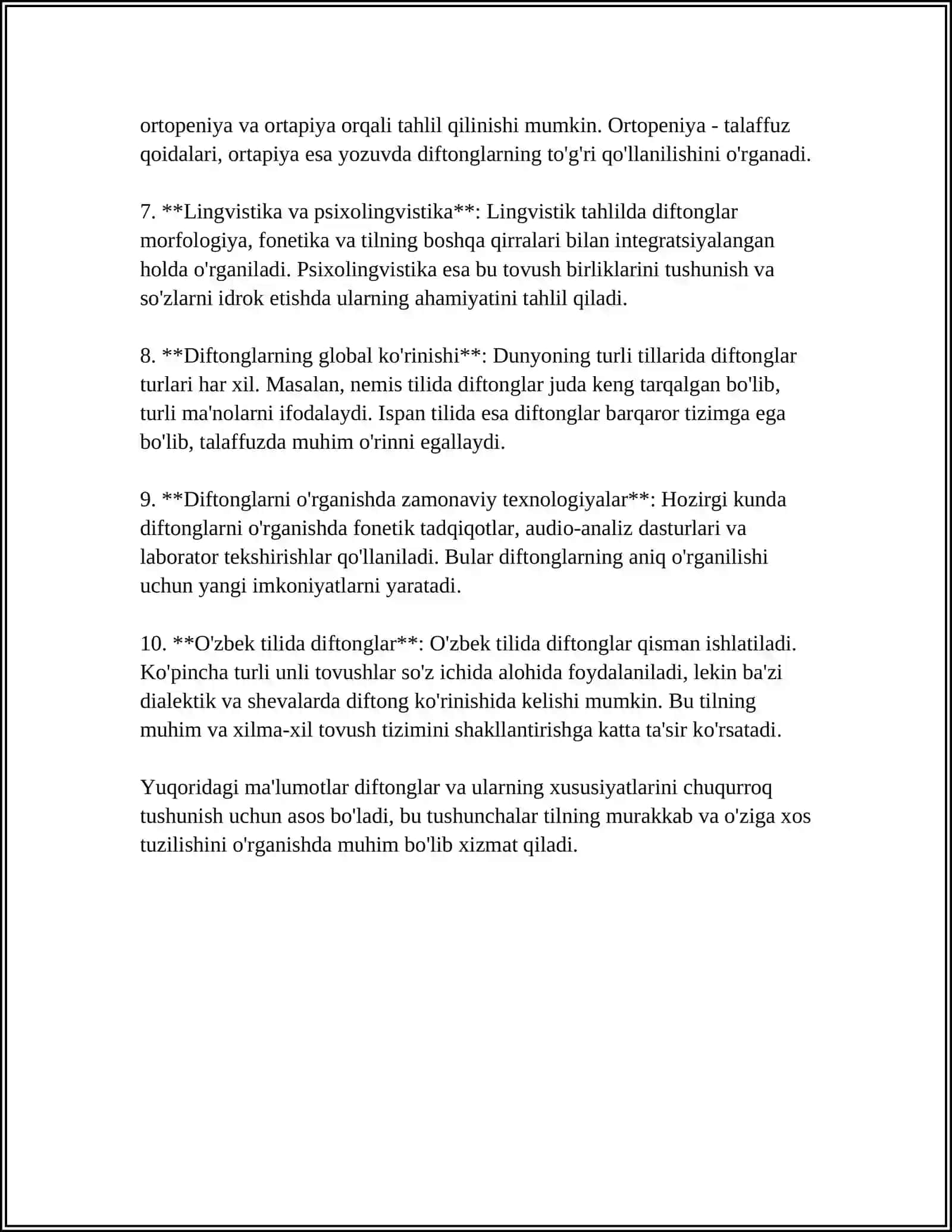 IKKI TURLI UNLI HARF BIRIKMASI DIFTONGLAR VA DIGRAFLAR 4