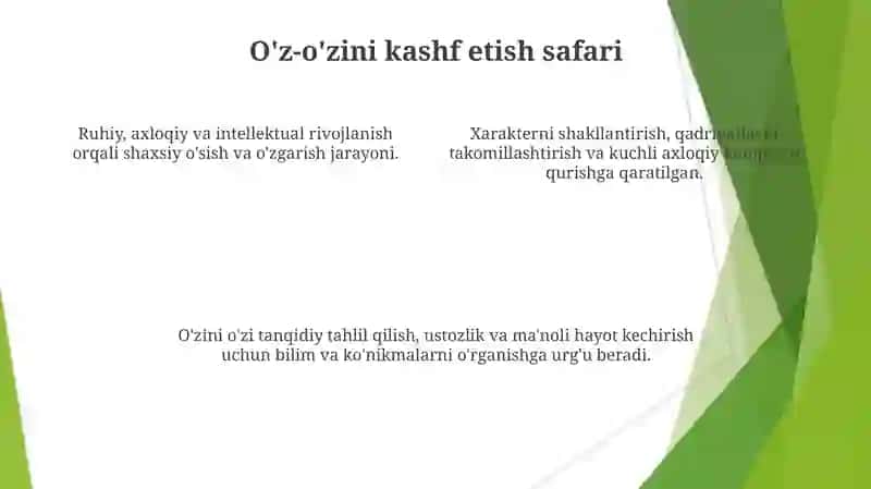 Tarbiya jarayonining mohiyat mazmuni 4