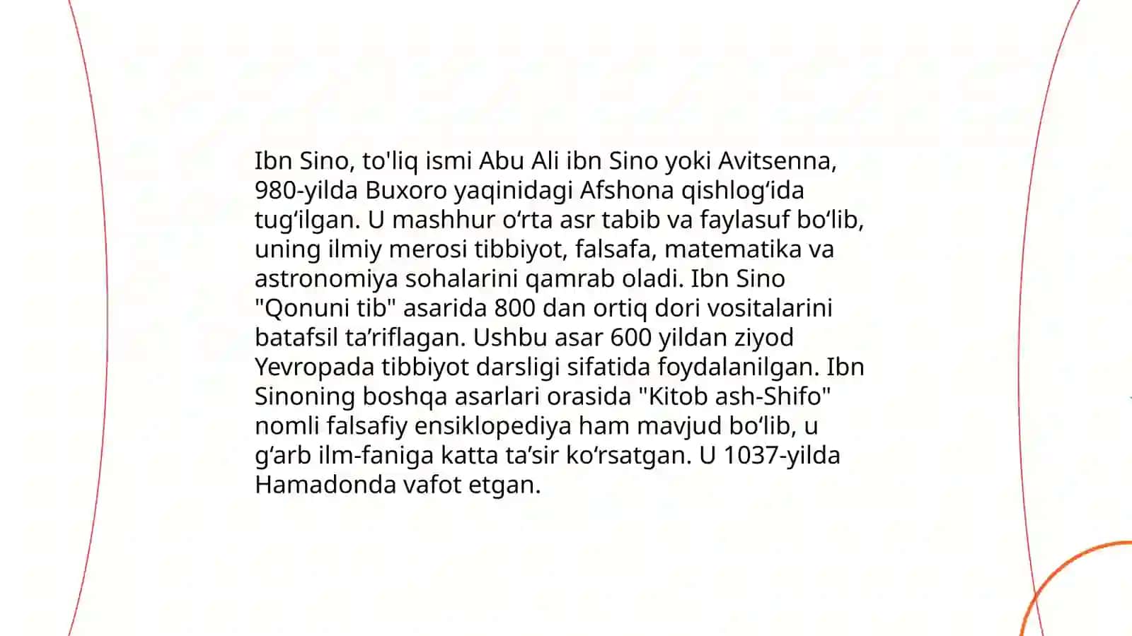 Abu Ali ibn Sino tib qonunlari kitobi haqida malumot 4