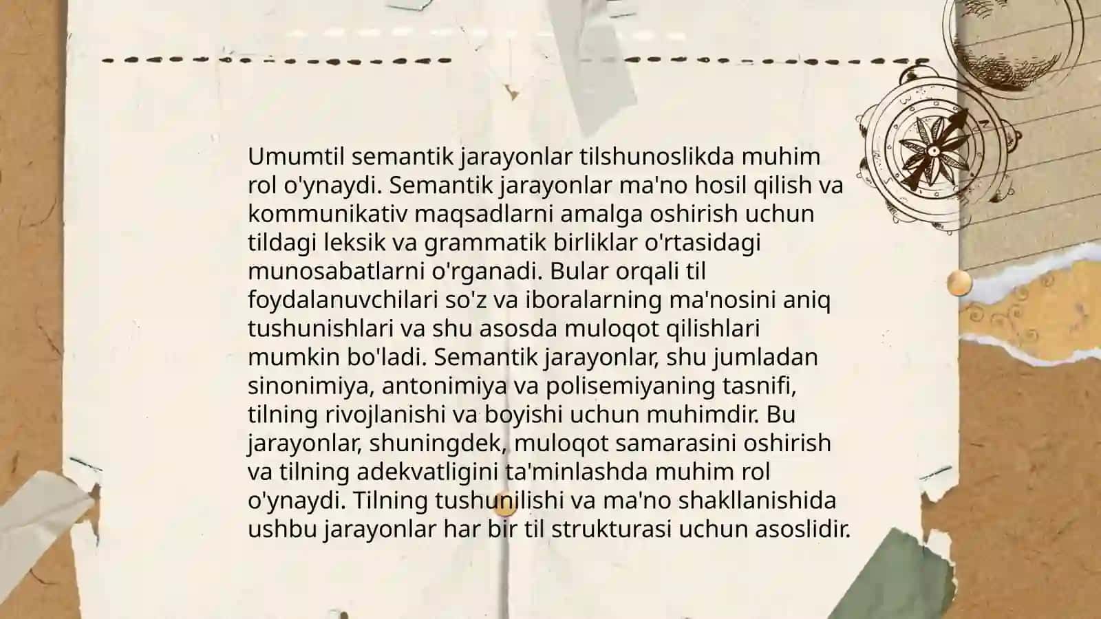 Terminologiyaning leksik-semantik tavsifi.Terminologiyada umumtil semantik jarayonlar 4