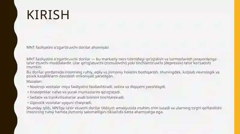 Nootrop va Analeptik Vositalar 4