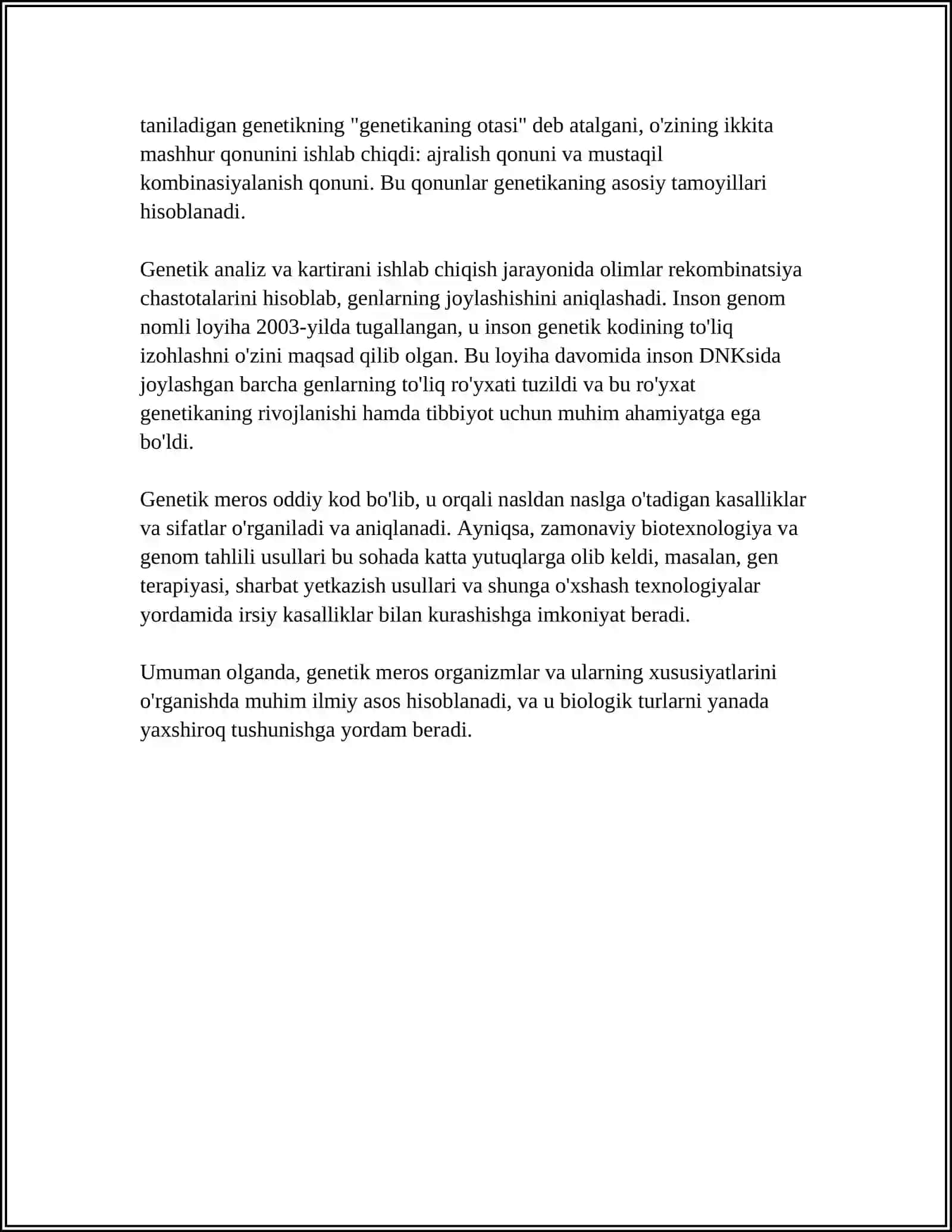 IRSIY KASALIKLAR:GEN VA XRAMASOMA KASALIKLARI 4