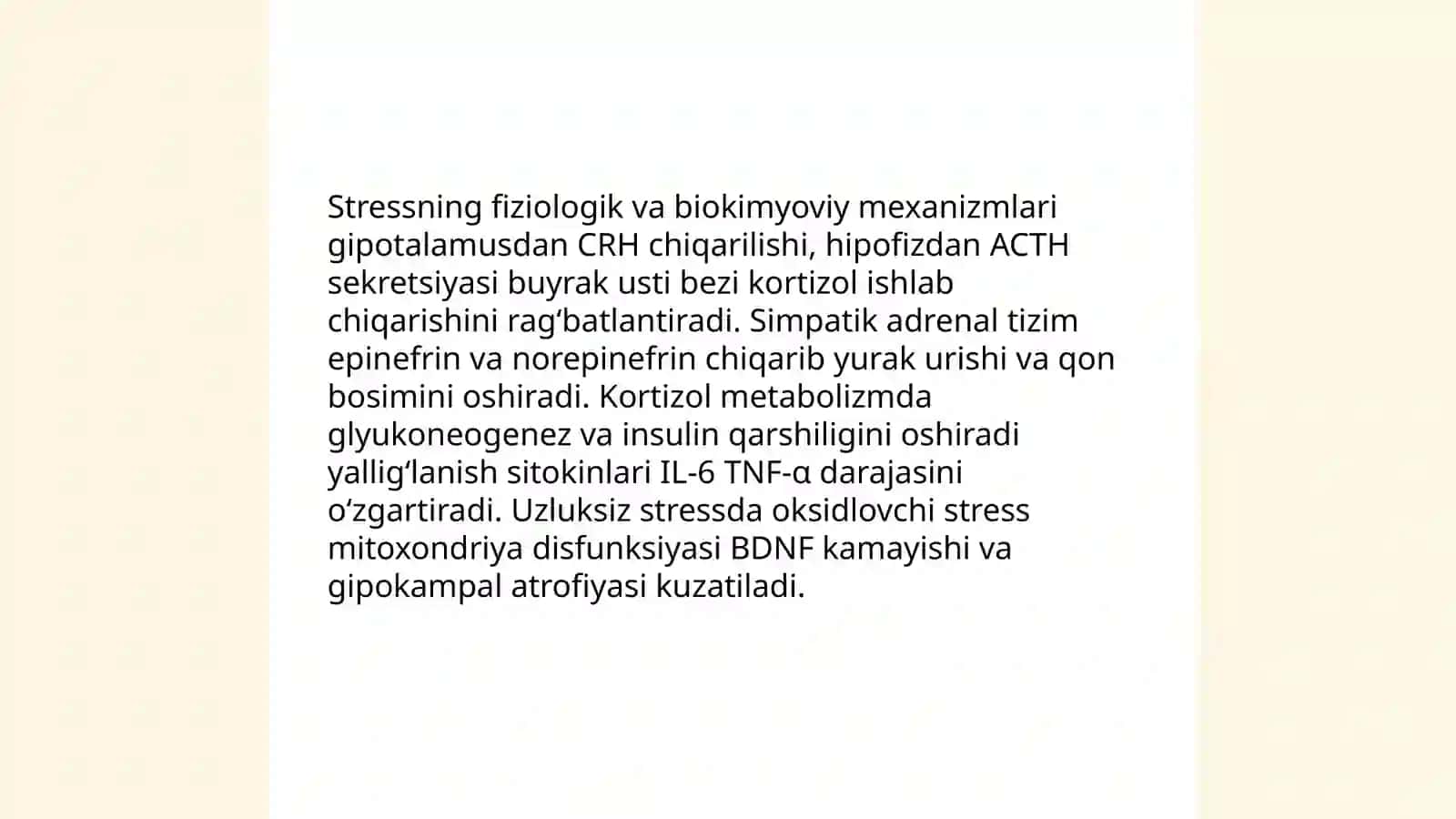 Stress va uni boshqarish usullari 4