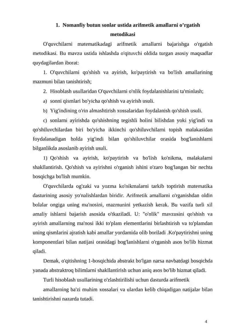 BOSHLANG’ICH SINF O’QUVCHILARINI QO’SHISH VA KO’PAYTIRISHNING XOSSALARIDAN FOYDALANIB MISOLLAR YECHISHGA O’RGATISH METODIKASI 4