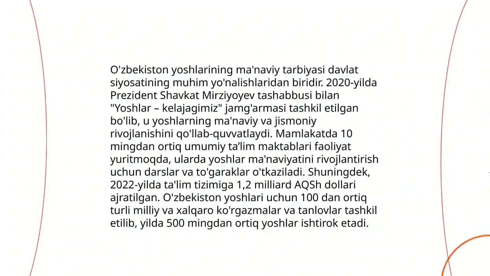 Yangi O'zbekistonda ma'naviy yangilanish jarayonlari 4