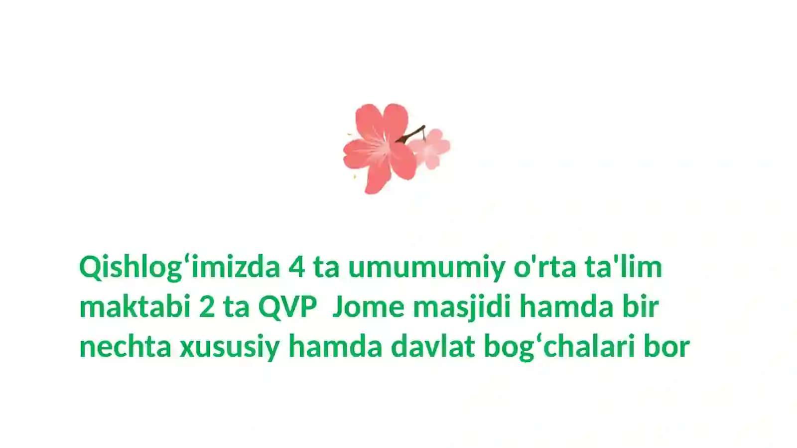 XO'JAXAYRON ONA QISHLOG'IM 4