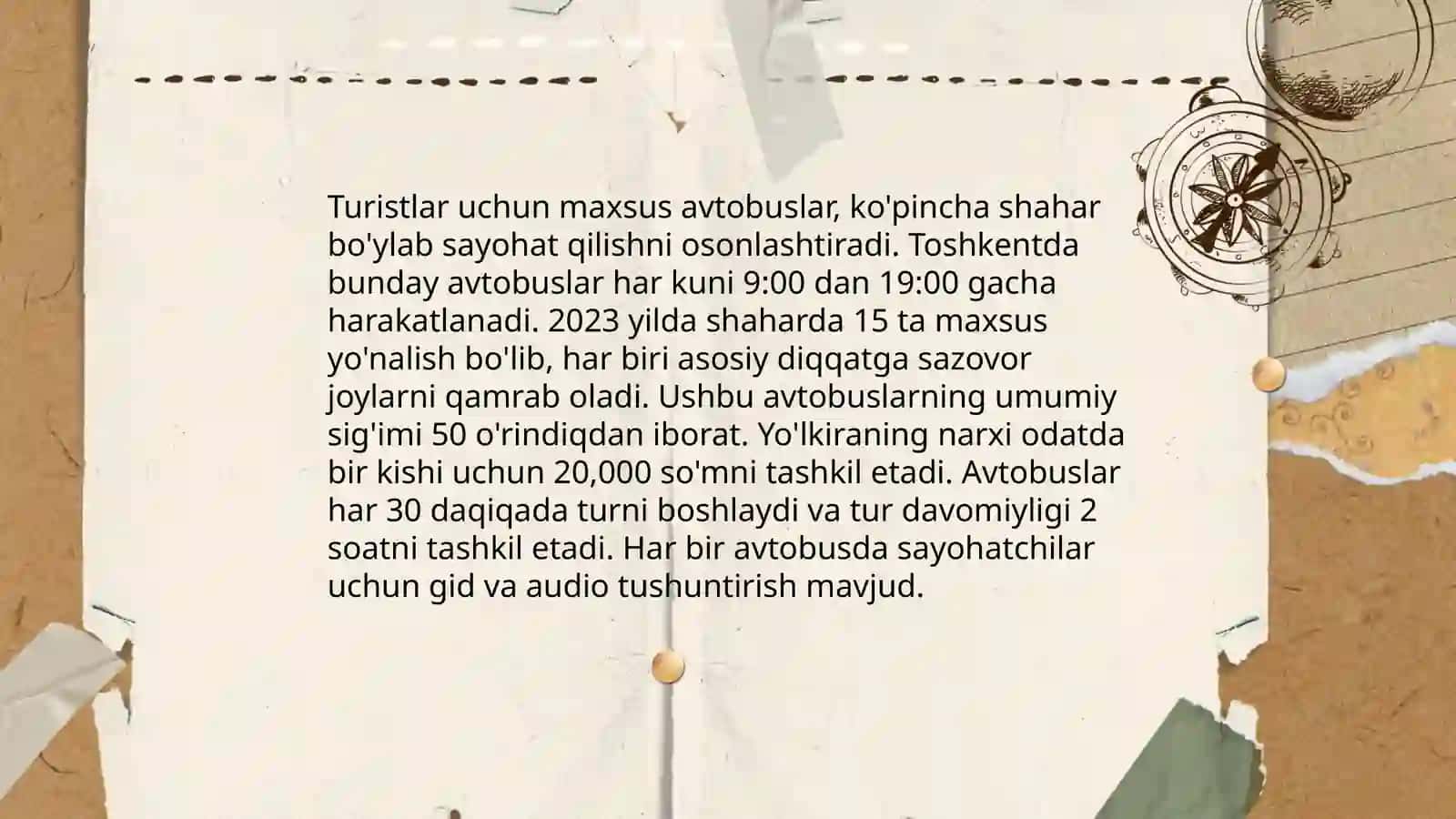 Turizm sohasida transport xizmatlari 4