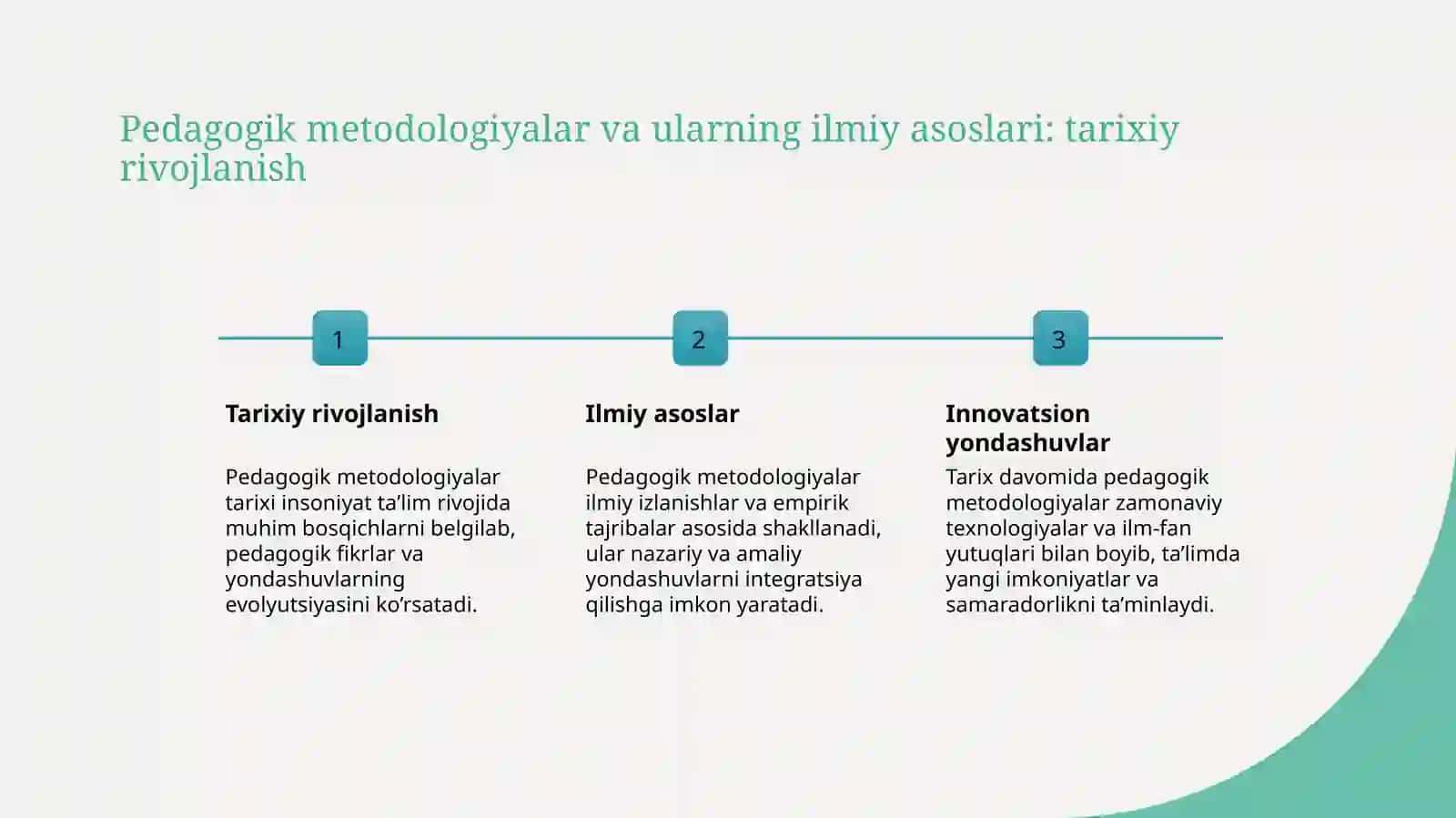 Pedagogik izlanishlarning ilmiy manbalari 4