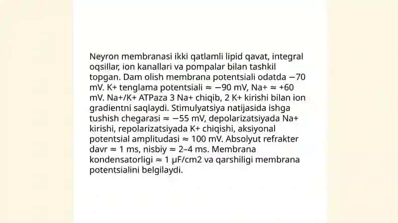 Nerv tizimining umumiy fiziologiyasi 4