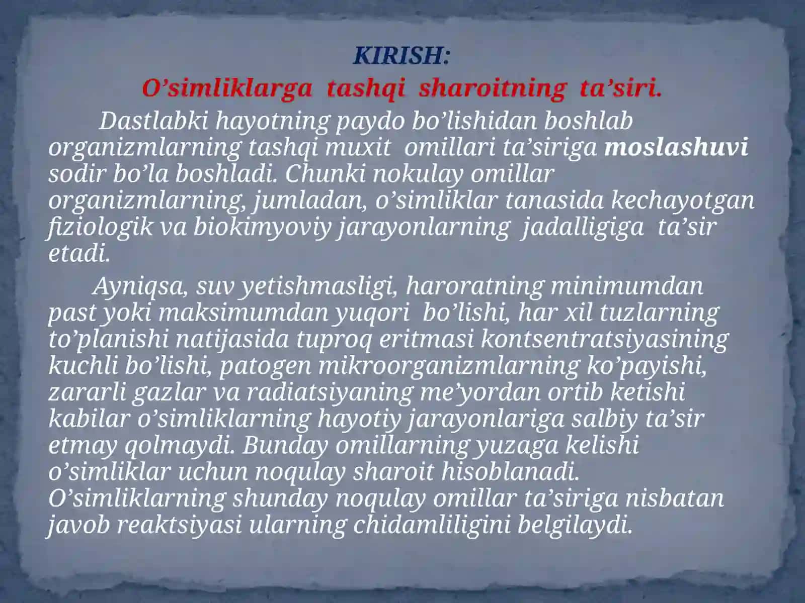 O’simliklarning qishgachidamliligi va qishgi-bahor gidaligidar ta’siri 4