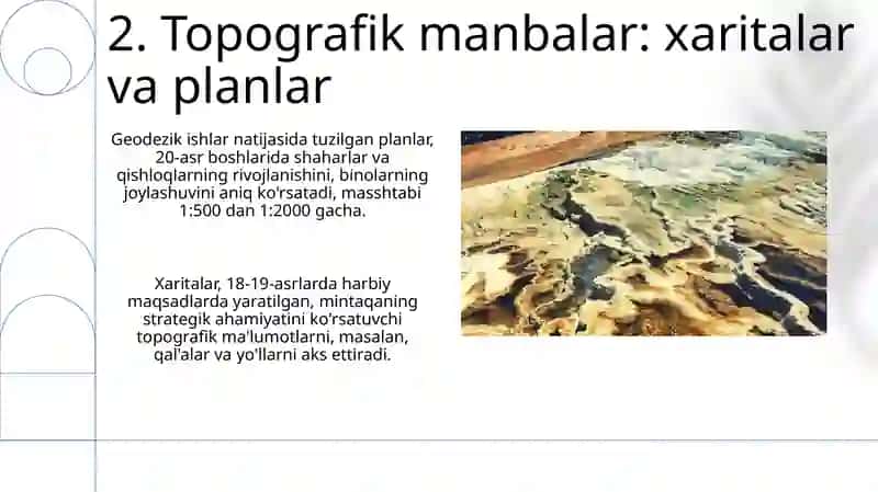 O’lka tarixiga oid Topografik va toponomik manbalar 4
