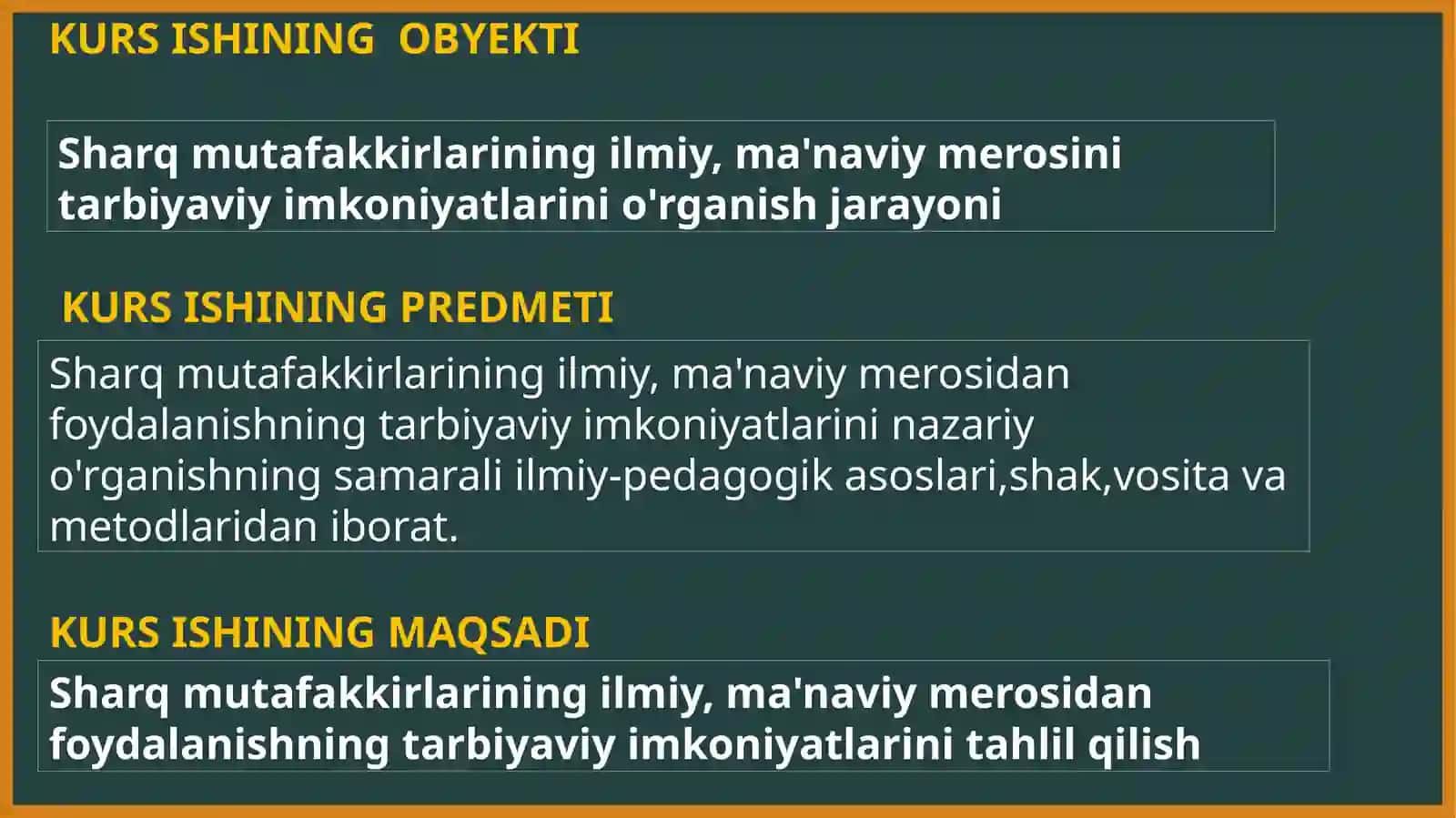 Sharq mutafakkirlarining ilmiy, ma'naviy merosidan foydalanishning tarbiyaviy imkoniyatlari 4
