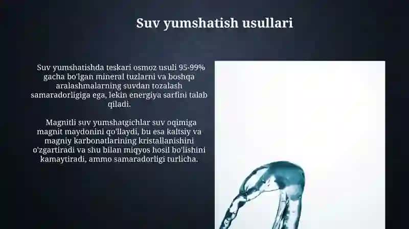 Suvning qattiqligi va uning yumshatishning texnikadagi ahamiyati 4