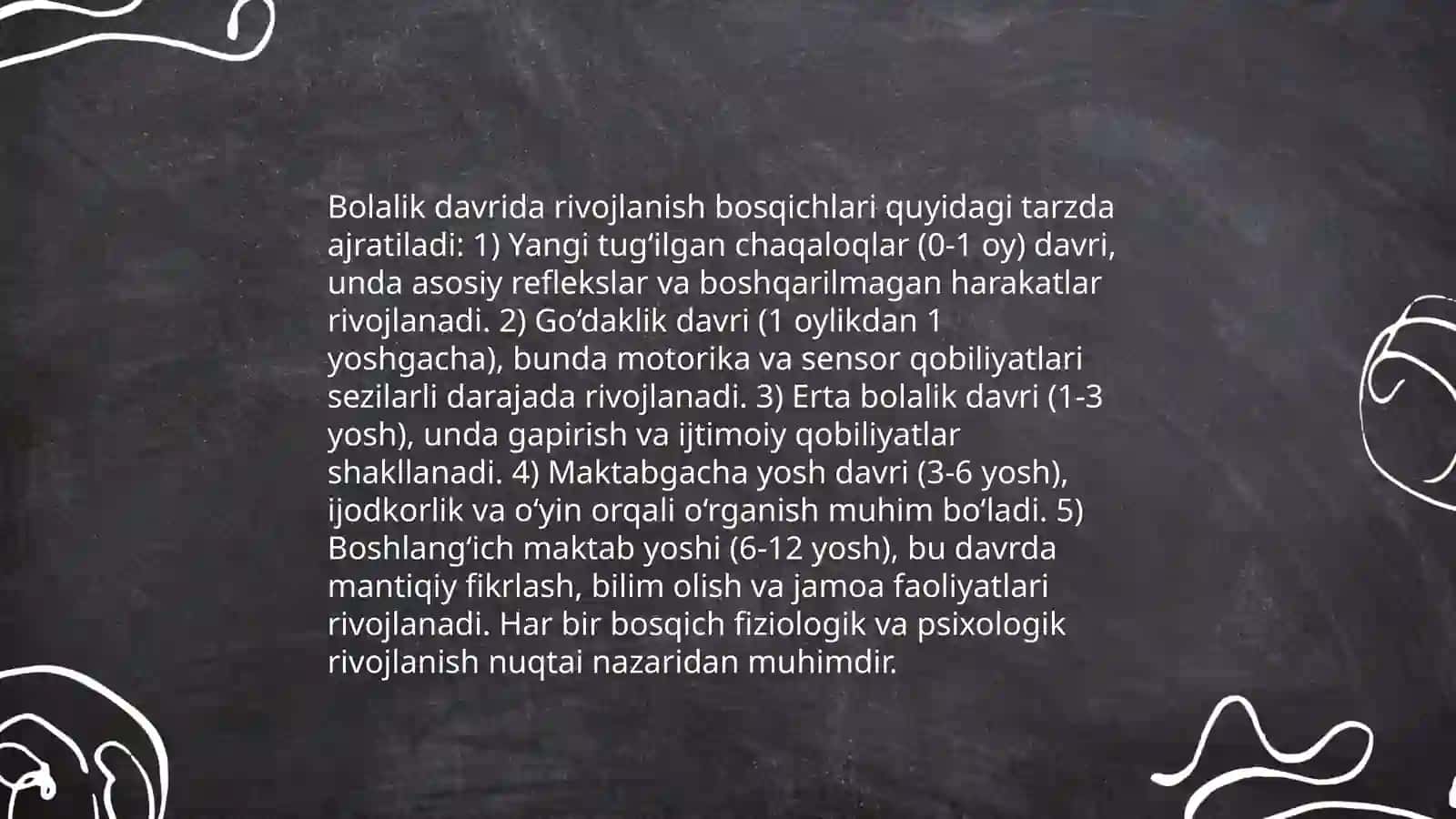 Rivojlanishning yoshga va individual xususiyatlariga oid tadqiqotlar tahlili 4