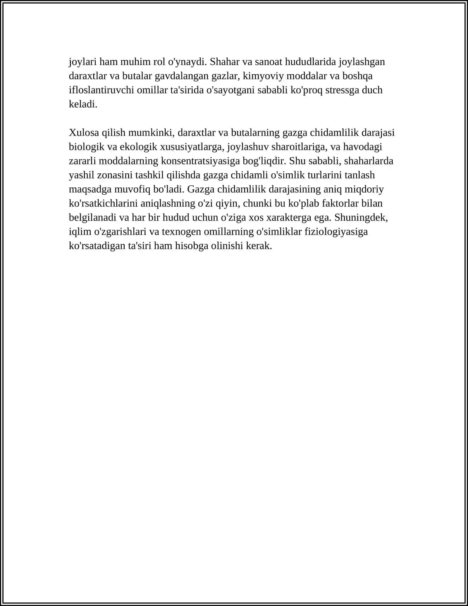 DARAXTLAR VA BUTALARNING GAZGA CHIDAMLILIGI 4