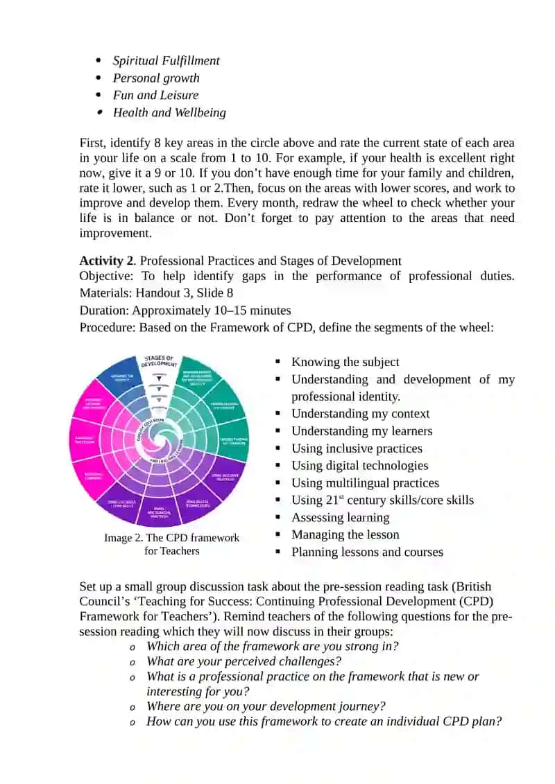 Cluster School CPD Session Plan 1 4