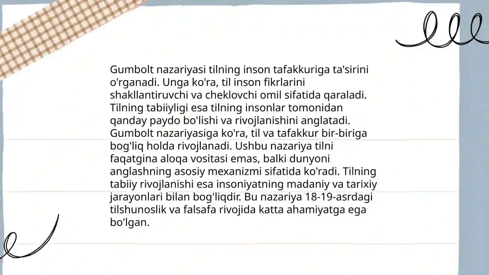 Vilgelm fon Gumboltning lingvistika nazariyasining falsafiy asoslari 4