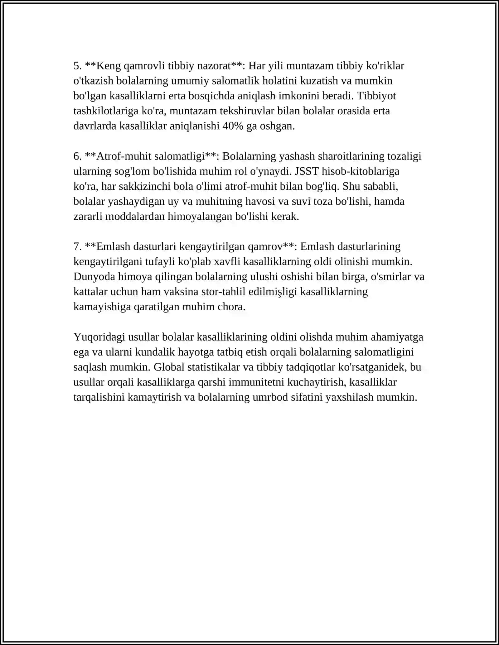 BOLALAR KASALLIKLARI PROPIDIVTIKASI MODULIGA KIRISH, MODULNING MAQSAD VA VAZIFALARI 4