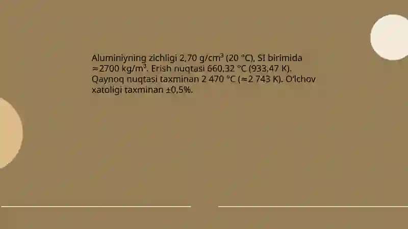 Aluminiy xossalari aluminiy birikmalari 4