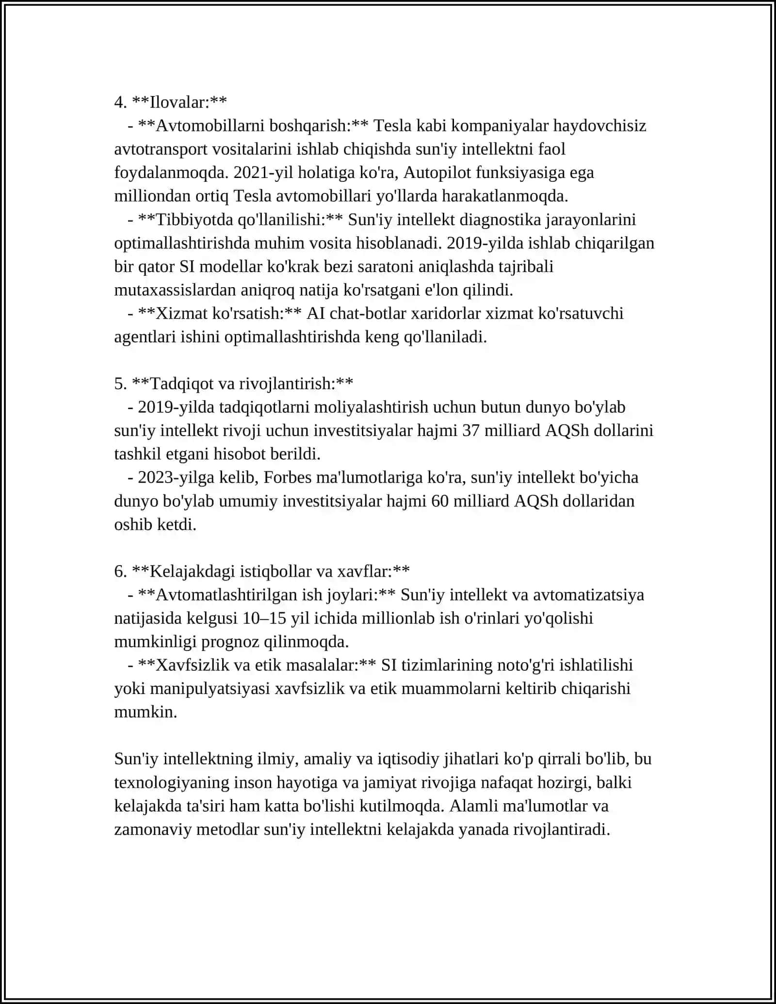 INTELLEKTUAL TIZIMLAR MODELLARI VA ALGORITMLARI 4