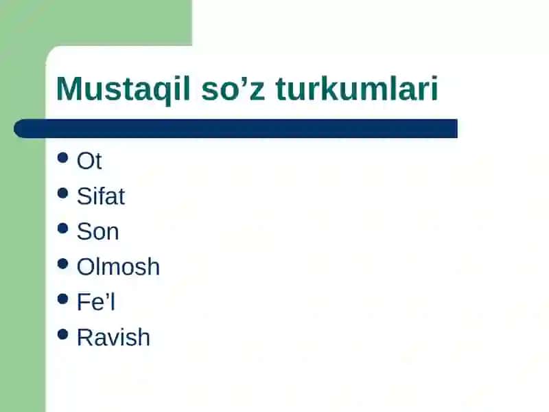 Fe’l - so’z turkumi 4
