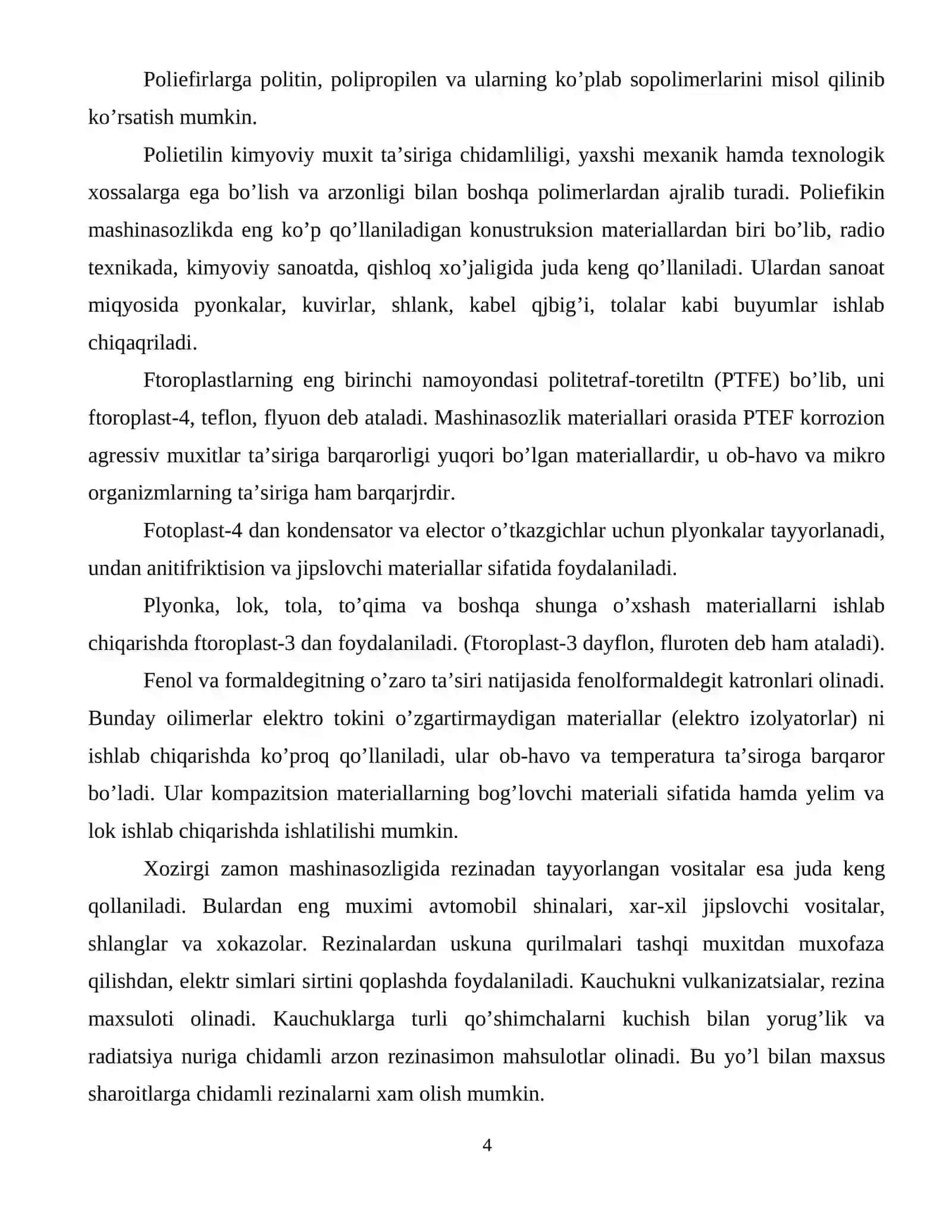 Kompozitson materiallardan mahsulot olish texnologiyalari va asbob uskunalari 4