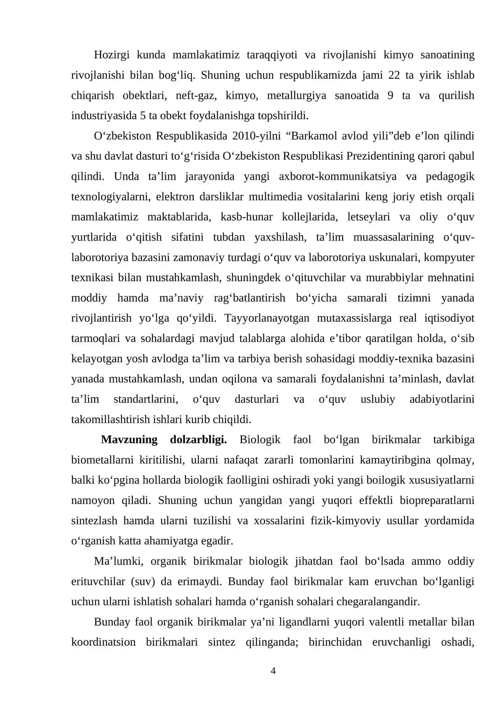 Aralash ligandli koordinasion birikmalarni sintezlash usullari 4