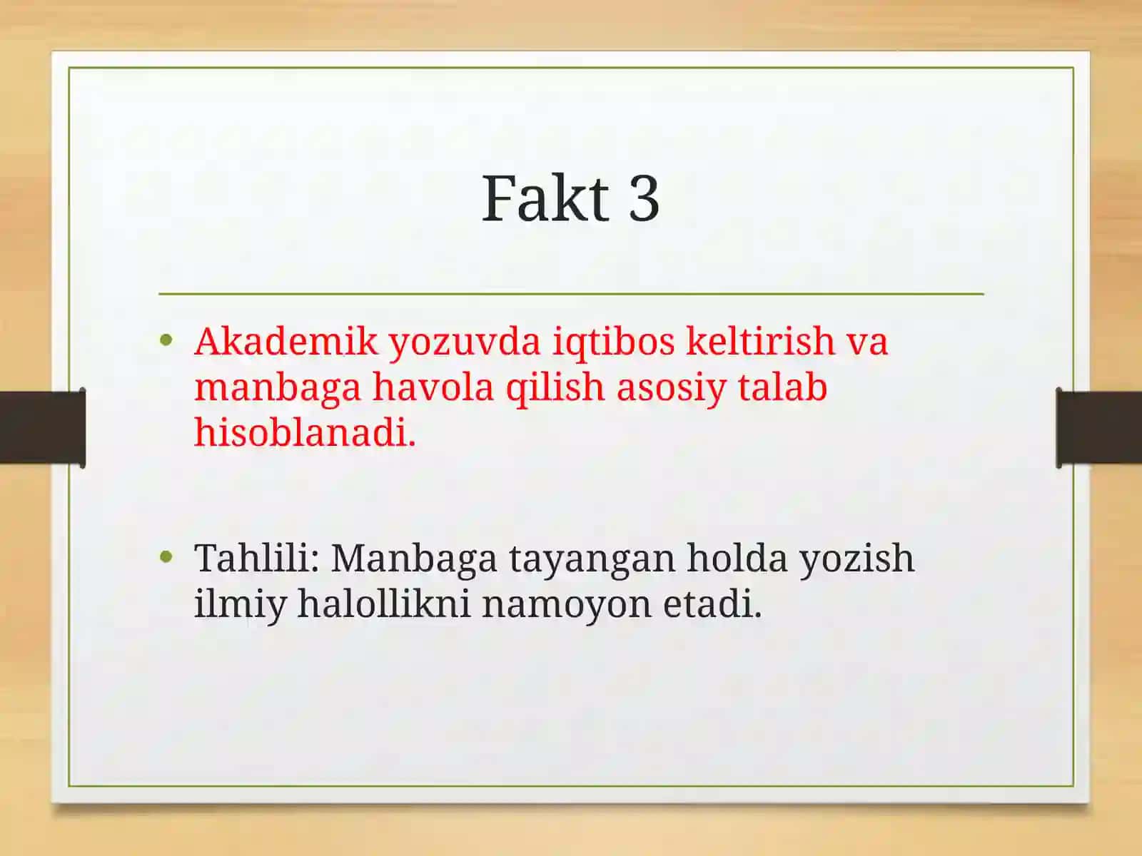 Akademik yozuvning rivojlanish tarixi haqida faktlar 4