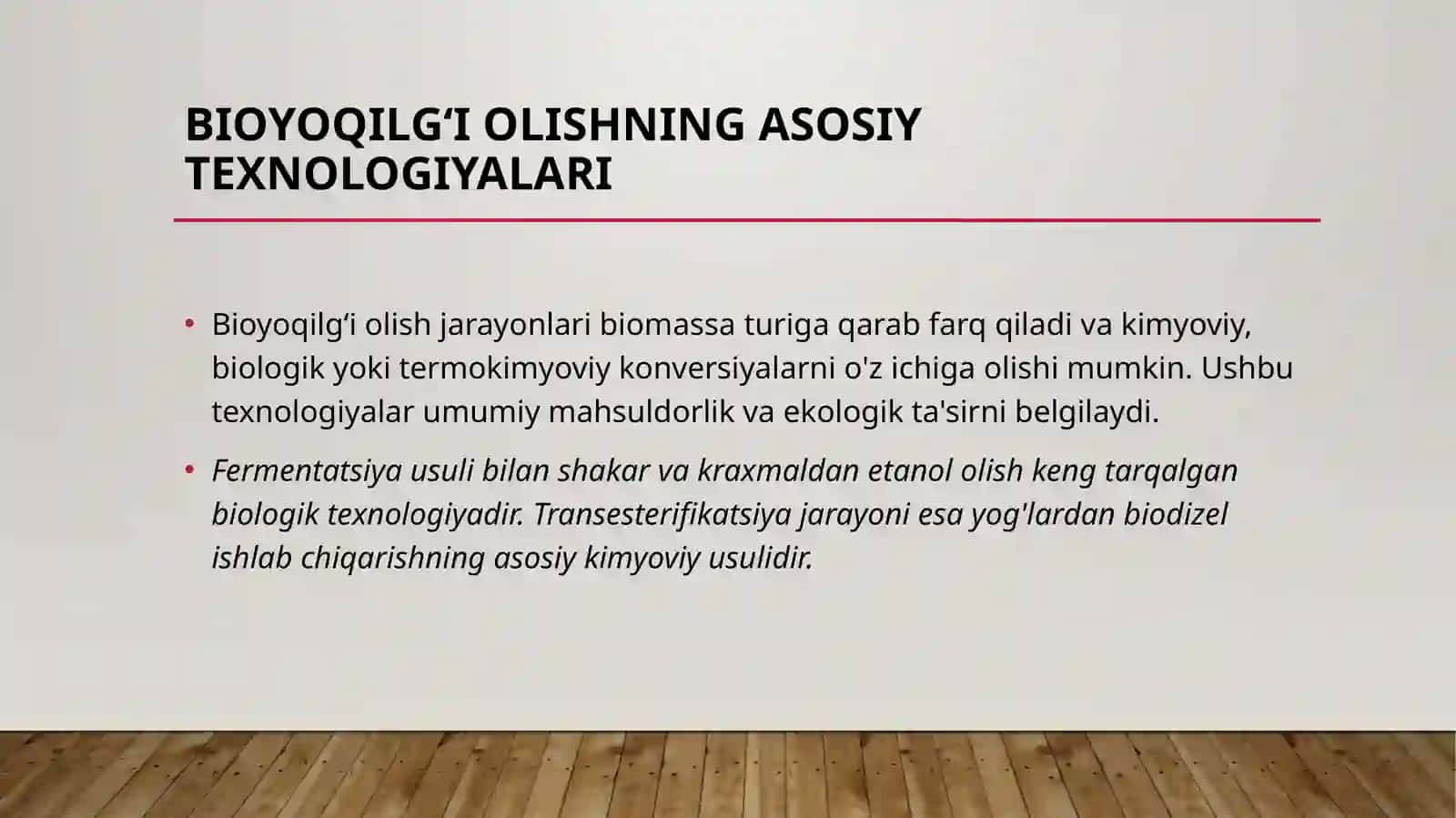 Bioyoqilg‘i olish texnologiyasining tahlili 4