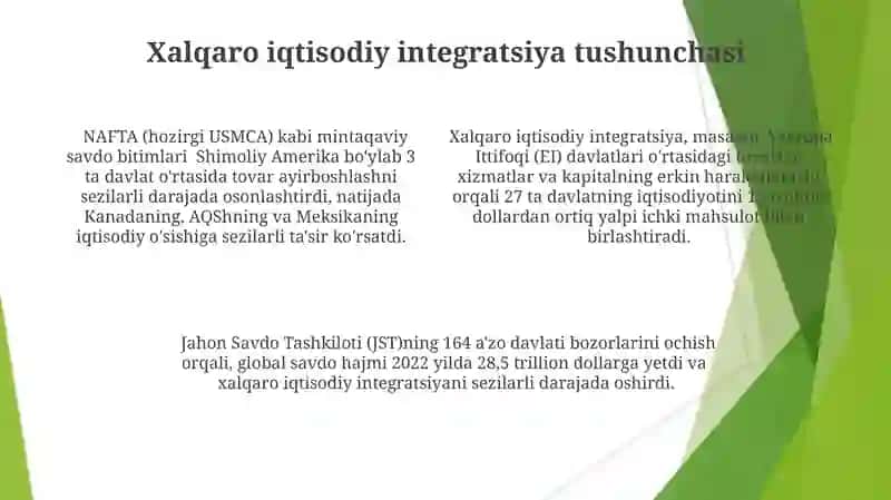 Xalqaro iqtisodiy etergratsiya va xalqaro valyutalar munosabatlari 4