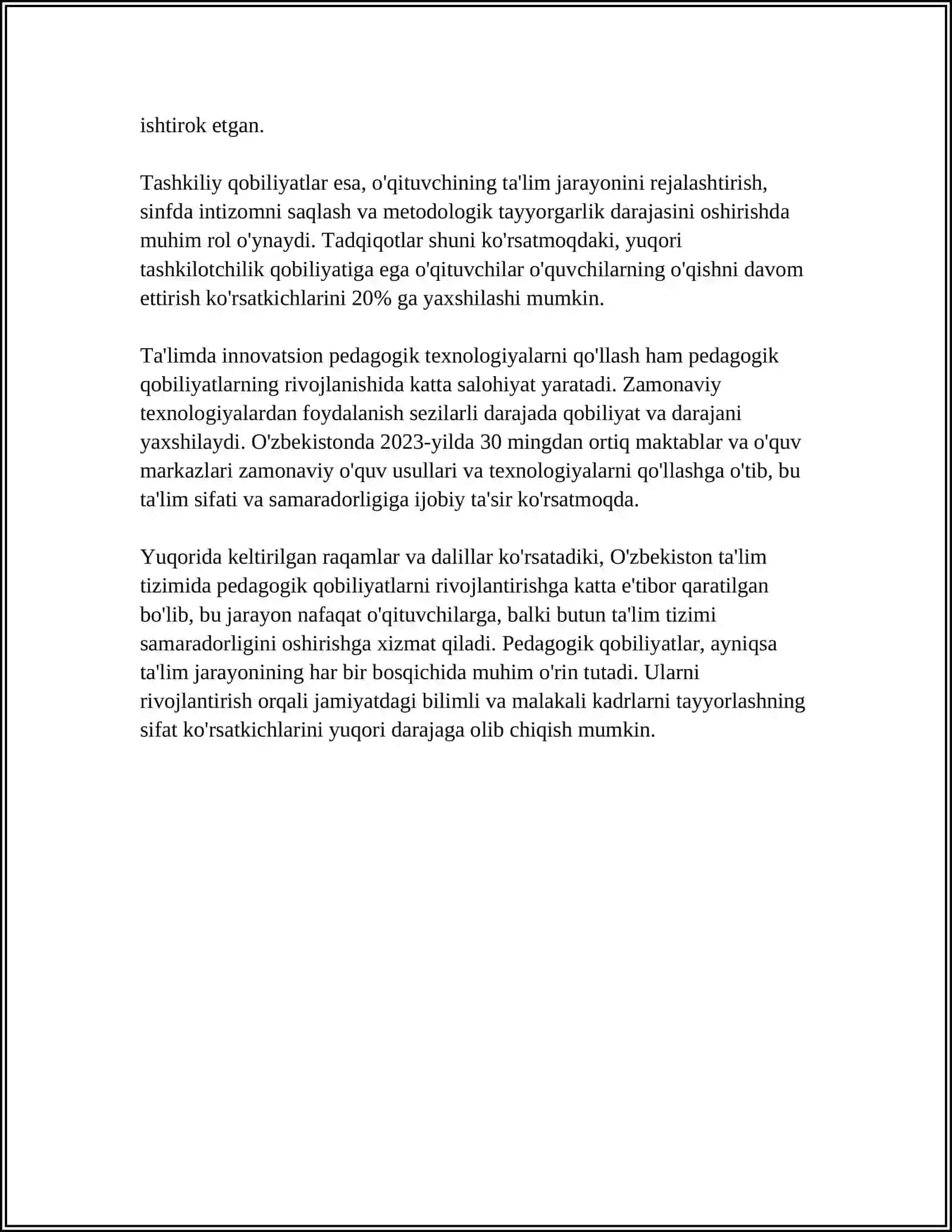 PEDAGOGIK QOBILIYATNI SHAKLLANTIRISH YÓLLARI 4