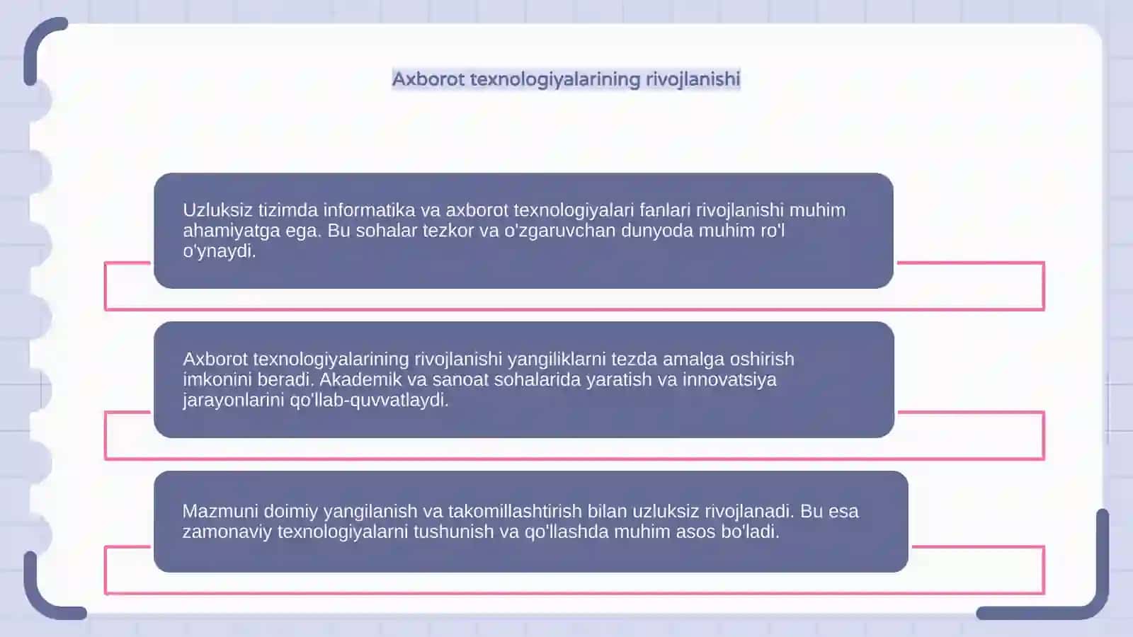 Uzluksiz tizimida informatika va axborot texnologiyalari fanlarining mazmuni 4