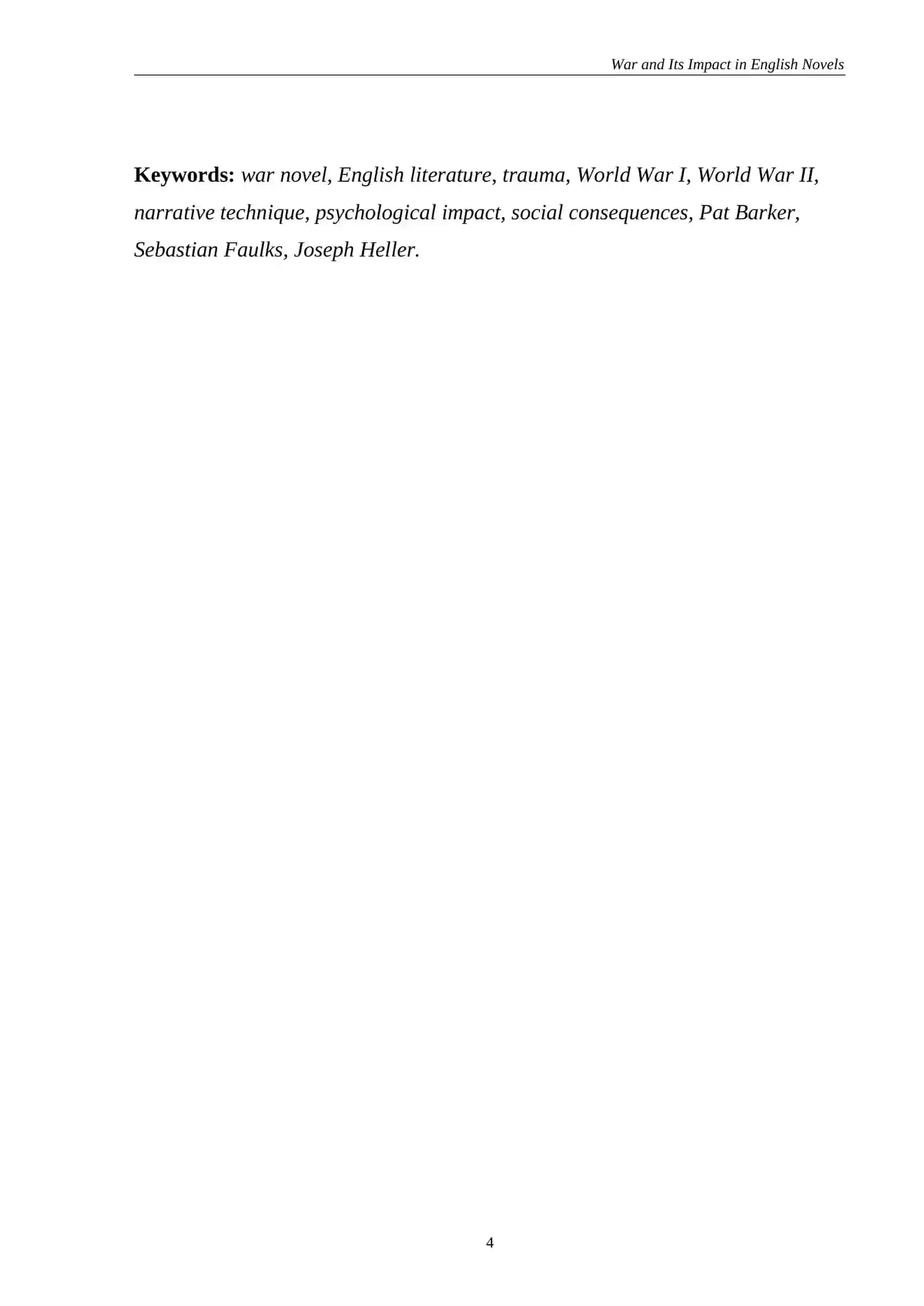 WAR AND ITS IMPACT IN ENGLISH NOVELS 4