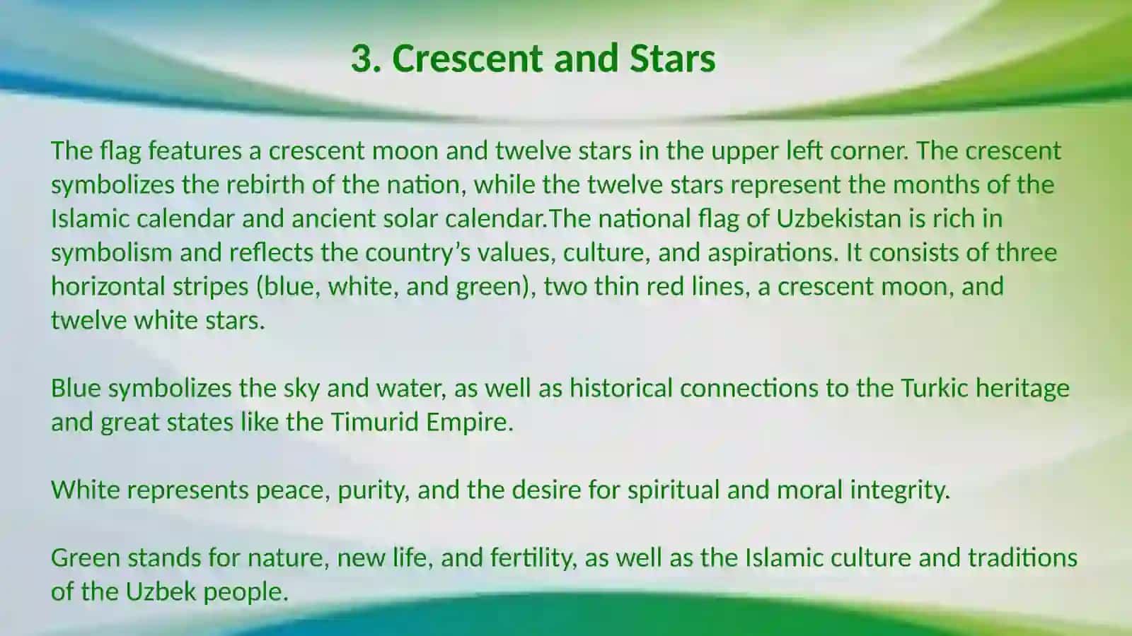 The state symbols of Uzbekistan 4