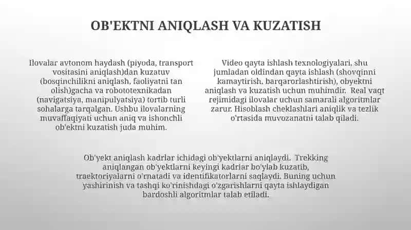 Asosiy Video Qayta Ishlash Texnologiyalari 4