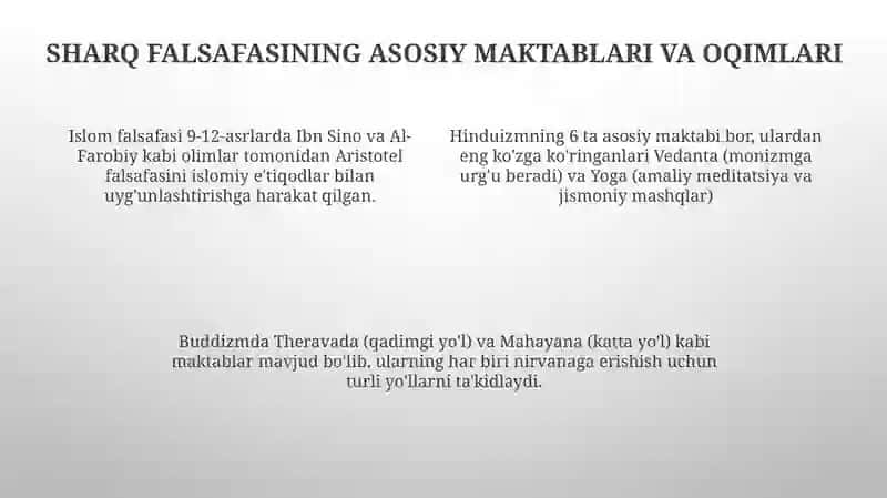 Ilk oʼrta asr Sharq falsafasi va uygʼonish davri 4