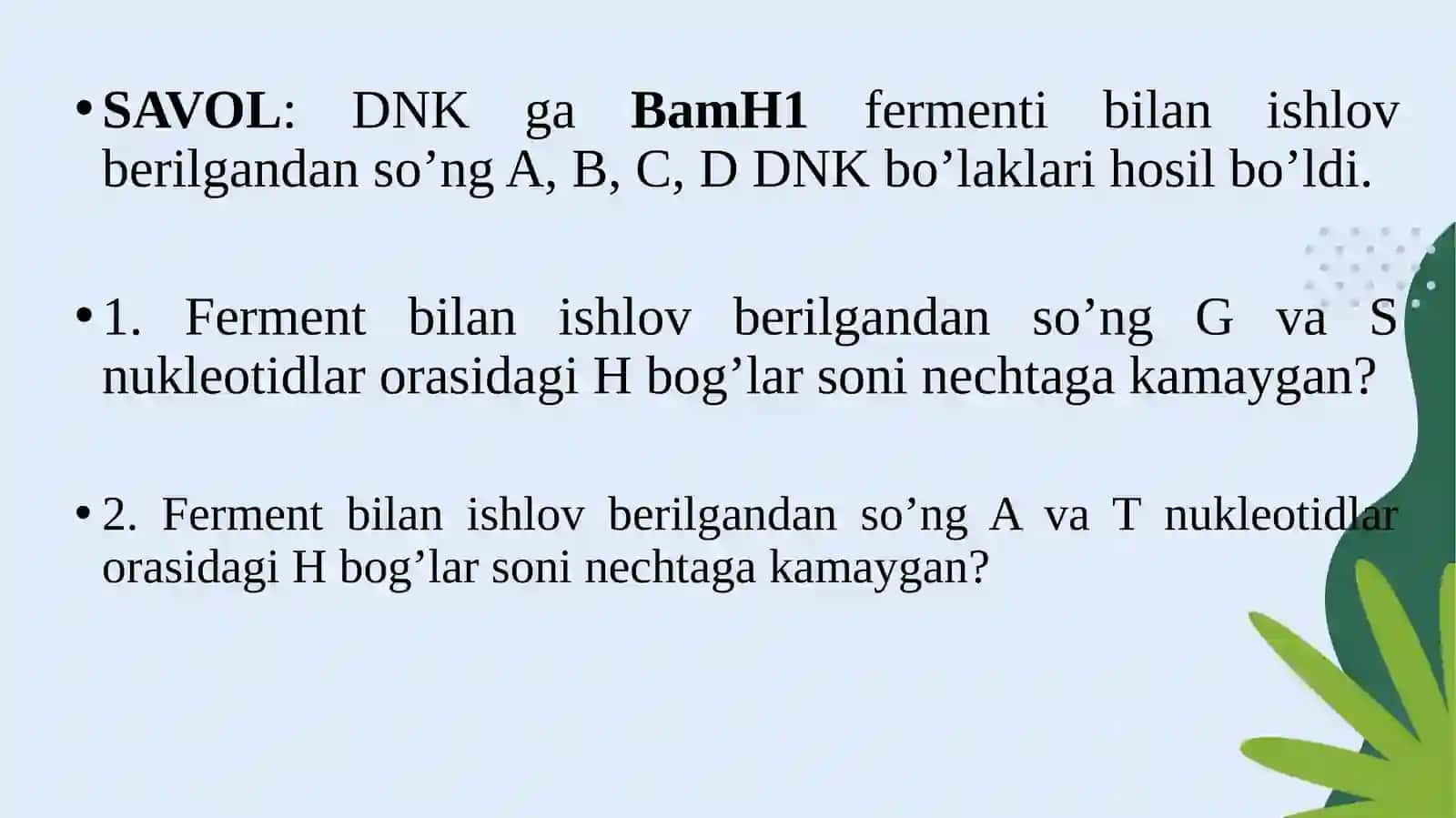 Gen injenerligida foydalaniladigan fermentlar 4