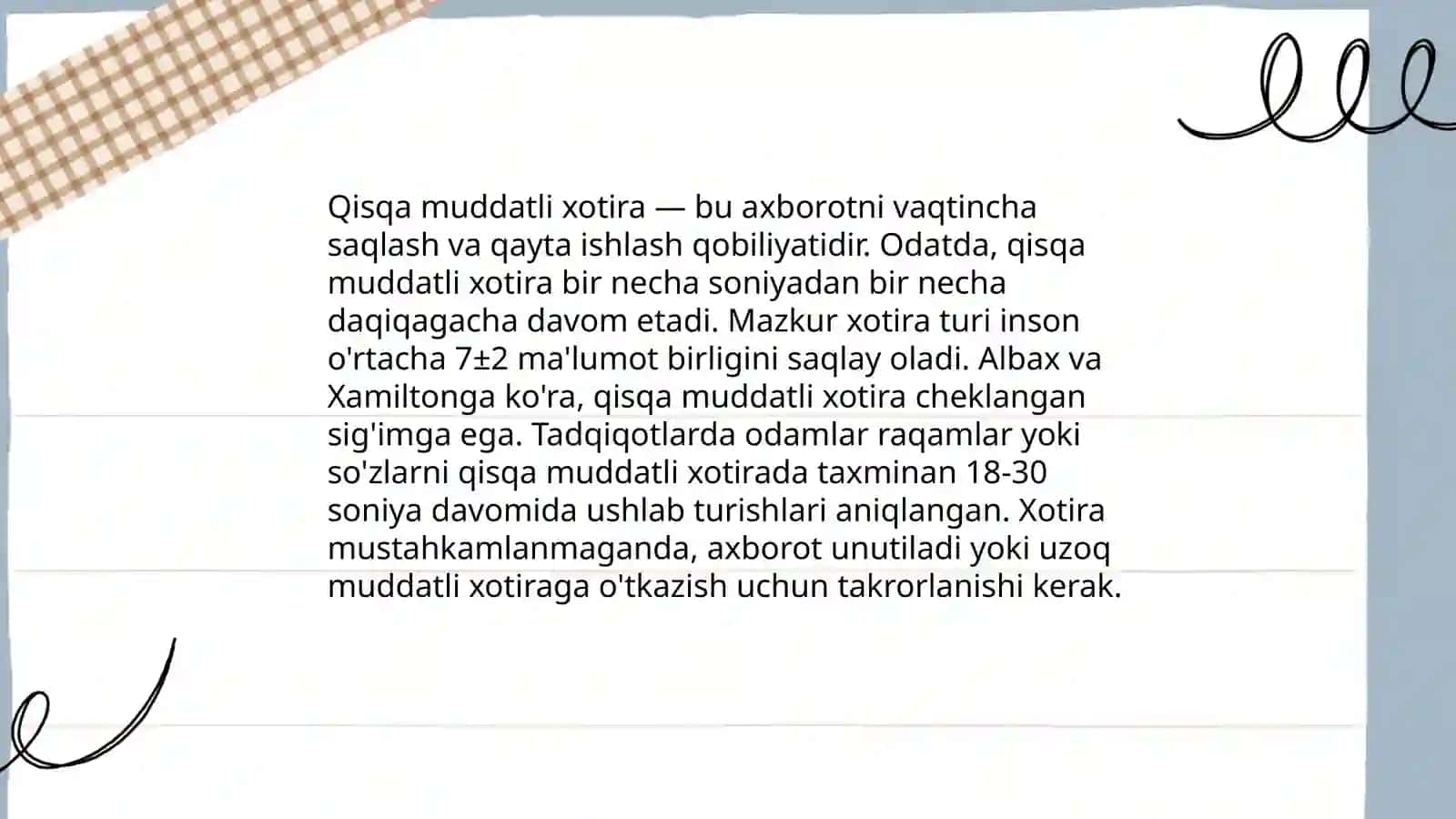 Umumiy psixologiya fanidan tayyorlagan taqdimoti 4