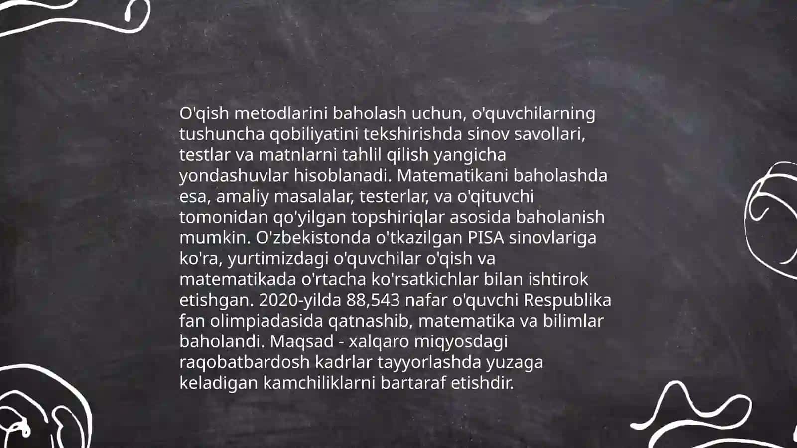 Egra va Egma xalqaro baholash dasturi 4