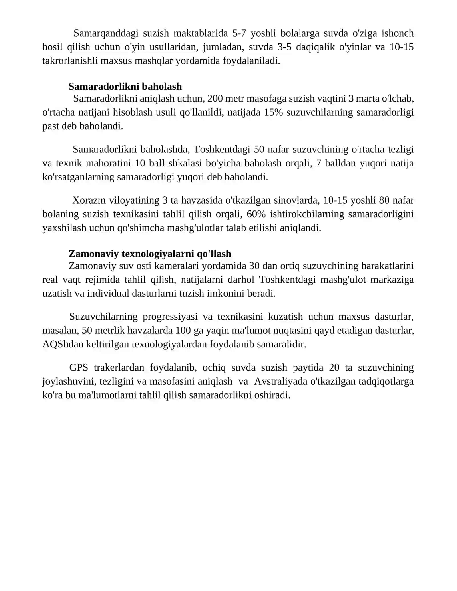 Suzish mashg'ulotlarida o'rgatish metodlari 4