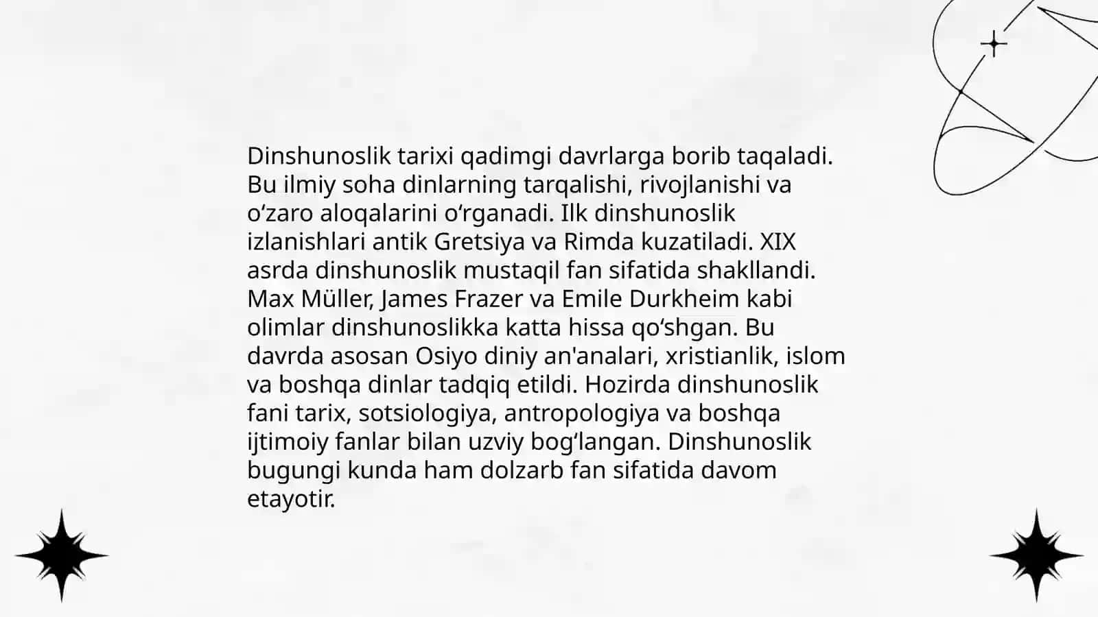 Dinshunoslikning fan sifatida shakllanishi 4