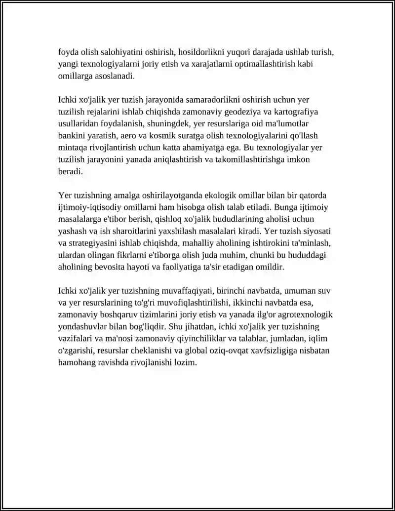 ICHKI XO'JALIK YER TUZISHNING VAZIFALARI VA MAZMUNI 4
